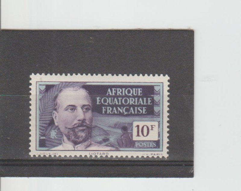 French Equatorial Africa  Scott#  71  MH  (1937 Gov. Victor Leotard)