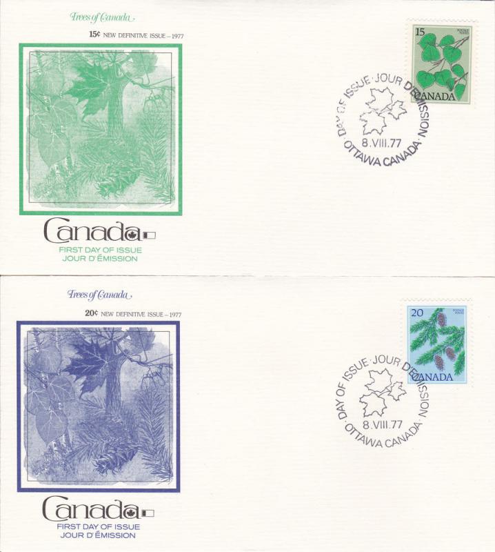 Canada # 705 / 729,  Cacheted First Day Covers,