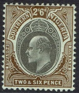 SOUTHERN NIGERIA 1904 KEVII 2/6 WMK MULTI CROWN CA