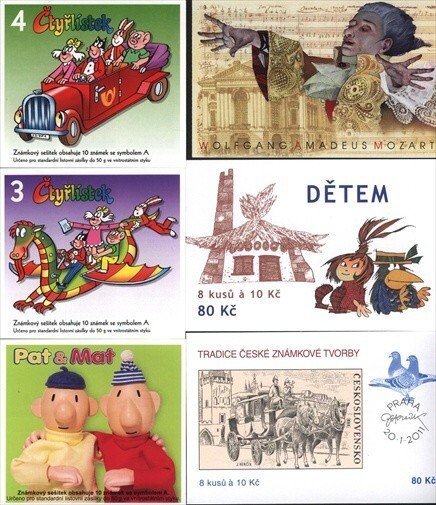 CESKA MNH Mini sheets set 2011     10 Mini  Sheets + 6 Booklets