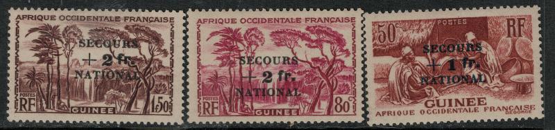 French Guinea 1941 SC B8-B11 MNH SCV $55.00 Set