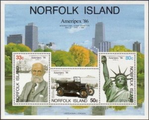 Norfolk Island 1986 SG388 Ameripex '86 MS MNH