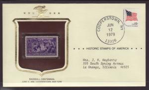 US Baseball Historic Stamp Cover BIN