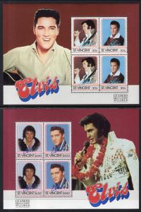 St Vincent 878-881 Elvis Souvenir Sheets