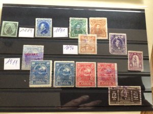 Honduras 1889 to 1911 unused or used stamps  A12759