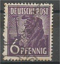 GERMANY, 1947, used 6ph, Planting Olive. Scott 558