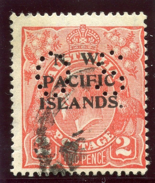 New Guinea 1923 KGV Official 2d rose-scarlet very fine used. SG O19.