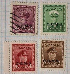 Canada sc#O1 O2 O4 O30 official postage stamps OHMS used Mint  MH MNH NH OG
