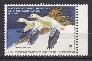 US RW 44 MNH 1977 $5 Duck Stamp-Pair of Ross's Geese