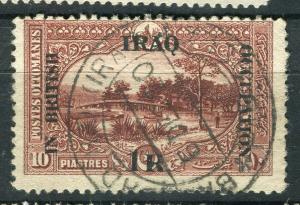 IRAQ; 1918 BRITISH OCCUPATION issue fine used 1R. value + good POSTMARK
