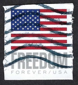 United States #5788 Forever (63¢) Flag - Freedom (2023). On paper. Used