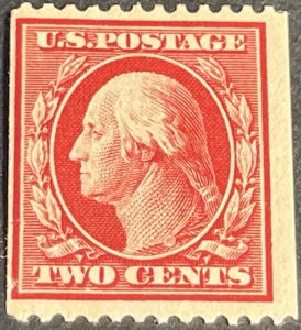 U.S.# 386-MINT/HINGED--CARMINE--1910