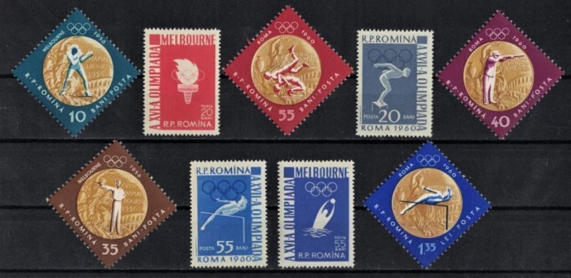 ROMANIA 1961 - Olympic games Roma & Melbourne/ set MNH