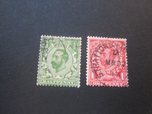 United Kingdom 1911 Sc 151-2 KGV set FU