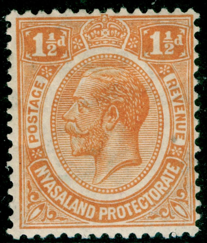 NYASALAND PROTECTORATE SG102, 1½d orange, M MINT. WMK SCRIPT