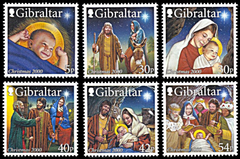 Gibraltar 854-859, MNH, Christmas