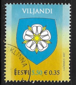 Estonia #580 5.50k Arms of Viljandi