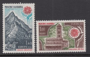 Andorra French 262-263 Europa MNH VF