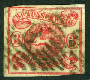 Germany Braunschweig, 1861, Mi 12a,SC 11, SG 19,Used 3Gr, /cat. Mi 560,-EURO