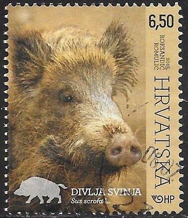 Croatia 947 Used - Woodland Animals - Wild Boar (Sus scrofa)