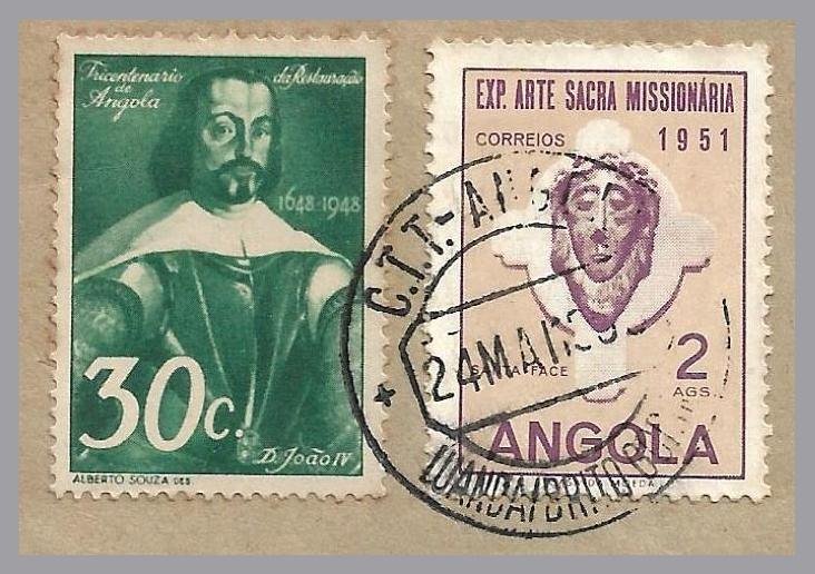 ANGOLA (Portugal) LUANDA/BRITO GODINS Commercial Cvr to Argentina - Religion