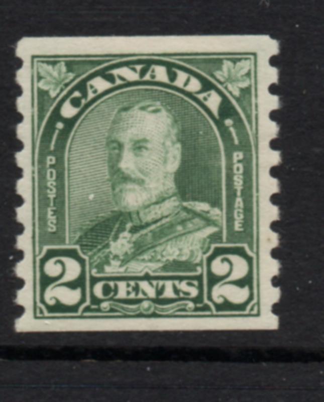 Canada 180 1930 2c green GV arch issue coil stamp mint