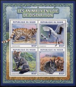 NIGER 2016 ENDANGERED SPECIES  SHEET MINT NH