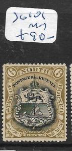 NORTH BORNEO  (PP3105B)  6C ARMS LION  SG 101   MOG