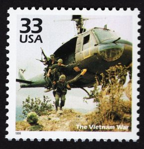 US 3188g MNH VF 33 Cent  The Vietnam War Celebrate the Century 1960s