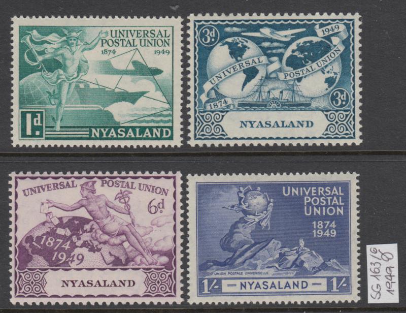 XG-W561 NYASALAND - Upu, 1949 75Th Anniversary, Ships, Aviation SG163/66 MNH Set