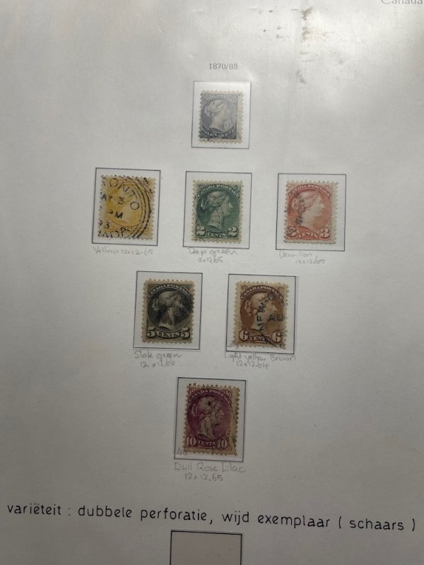 Canada, Small Queens Collection of Color Varieties, See Description