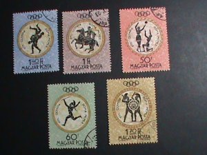 HUNGARY STAMP-1960-SC#1131-4 17TH OLYMPIC GAMES ROME'60 CTO STAMP VERY FINE