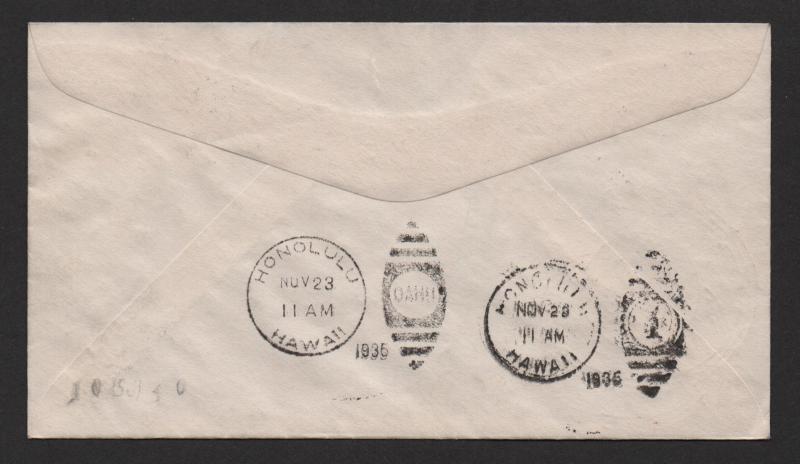 $US Sc#C20 FDC Washington Stamp Exchane cachet 1935