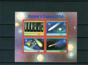 Montserrat 1986 Halley's Comet 2 SS IMPERF.MNH VF MON2IMP 