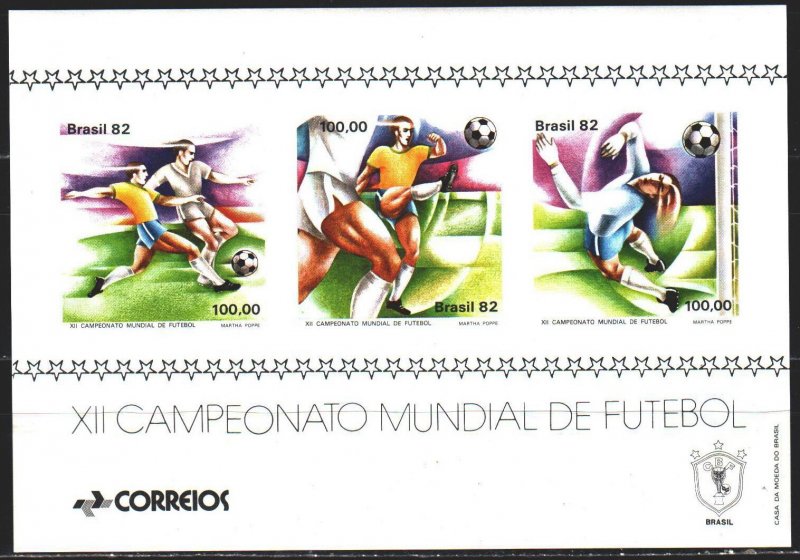 Brazil. 1982. bl 48. Spain, FIFA World Cup. MNH.