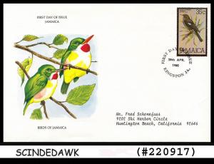 JAMAICA - 1980 BIRDS OF JAMAICA -  FDC