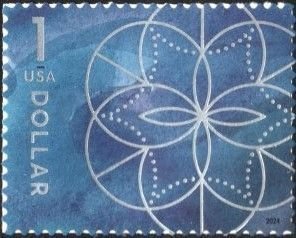 U.S.#5853 Floral Geometry $1.00 Single, MNH.