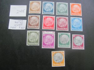 GERMANY 1933 MNH MOSTLY SIGNED SC 401-414 SET VF/XF 1100+ EUROS (245)