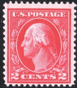 SC#406 2¢ Washington Single (1912) MLH
