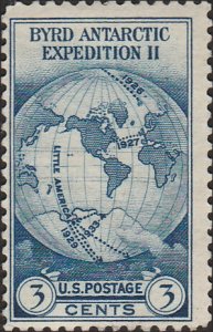 # 753 Mint No Gum As Issued Dark Blue Byrd Antarctic