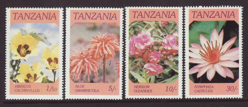 1986 Tanzania Flowers Set U/M