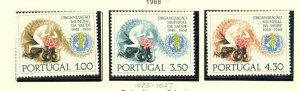 PORTUGAL 1968  WHO  #1025-1027 SET MNH