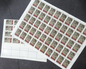 EDW1949SELL : RUSSIA 1968 Sc #3500. 250 stamps in Full Sheets. VF MNH. Cat $1125