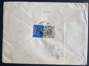 1938 Hong Kong Swiss Office For Development Airmail Cover To Zurich Switzerland