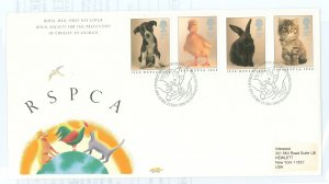 Great Britain 1300-03 1990 Prevention of Cruelty to animals - FDC