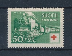 [113812] Finland 1944 Railway trains Locomotives Red Cross From set MNH
