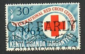 Kenya, Uganda, & Tanganyika; Scott 142; 1963;  Used