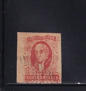 Mexico Scott # 4c VF used neat cancel nice color scv $ 140 ! see pic !