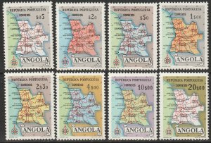 Angola 1955 Sc 386-93 set MLH*