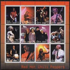 NORTH OSSETIA 2001 SHEET RED HOT CHILI PEPPERS CANTANTES MUSICA SINGERS MUSIC